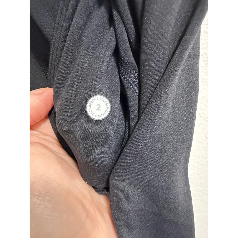 Lululemon Align Wide Leg Crop 23 High Rise Nulu Pants Black Size 2